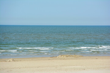 Fototapeta na wymiar Nordsee, Küste, Langeoog, Strand, Blick aufs Meer