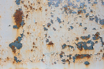 Old painted metal texture with traces of rust.