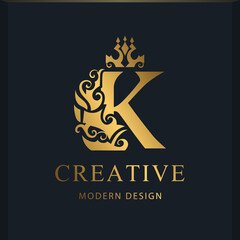 Royal letter H design. Luxury logo template. Gold monogram. Creative Emblem for Business sign, badge, crest, label, Boutique brand, Hotel, Restaurant, Heraldic. Modern style. Vector illustration