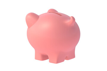Piggy bank isolated on white background. 3d render
