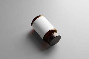 Amber Glass Bottle or Jar