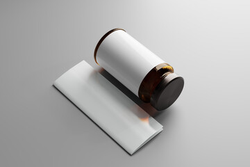 Amber Glass Bottle or Jar