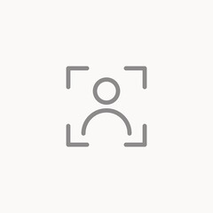 Portrait mode vector icon sign symbol