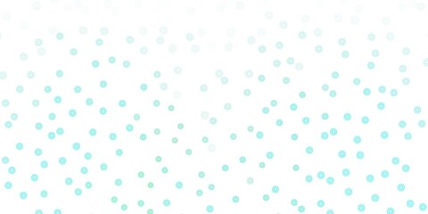 Light green vector doodle background with flowers.