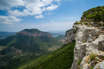 Fototapeta na wymiar Blick vom Puig d'Alaró, Mallorca