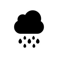 Fototapeta na wymiar Rain Icon Logo Design Vector Template Illustration