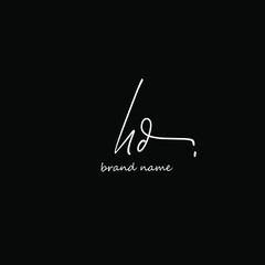 Initial Letter Hd Logo - Handwritten Signature Logo