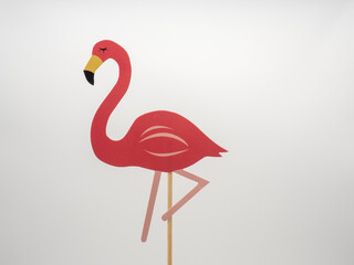 photo booth accessories, pink flamingo
