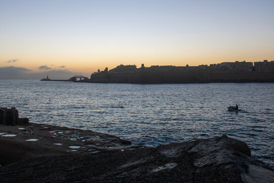 sunset over the sea