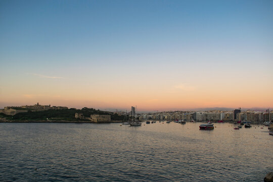 sunset over the river