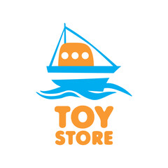 Vector logo of a game room, toy store