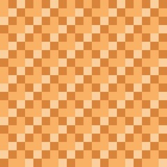 Waffle seamless texture pixel art. Vector illustration.