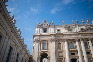 the facade of basilica
