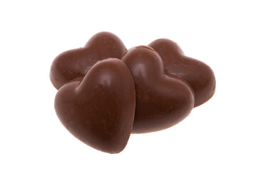 chocolate candies isolated