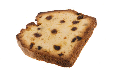 cupcake with raisins isolated