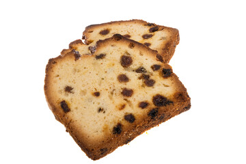 cupcake with raisins isolated