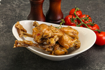 Rabbit stew in spicy sauce