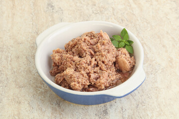 Canned tuna fish for salad