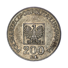 200 zlotys - XXX Years of the People's Republic of Poland - 1974