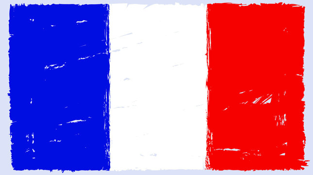 tricolor striped flag of the republic of france