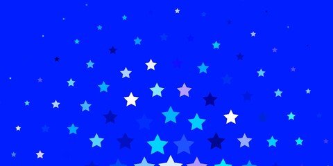Light Pink, Blue vector pattern with abstract stars.