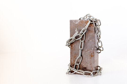 Blockchain isolated image in a blank background
