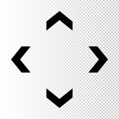 Arrow vector set. Arrow icon collection. Set of arrows vector for web design. Arrow flat style isolated on white background left right arrow