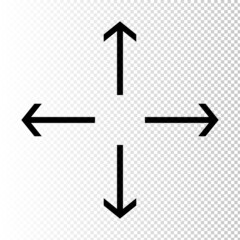 Arrow vector set. Arrow icon collection. Set of arrows vector for web design. Arrow flat style isolated on white background left right arrow