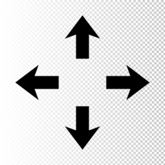 Arrow vector set. Arrow icon collection. Set of arrows vector for web design. Arrow flat style isolated on white background left right arrow