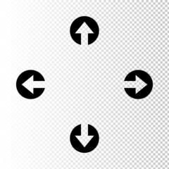 Arrow vector set. Arrow icon collection. Set of arrows vector for web design. Arrow flat style isolated on white background left right arrow