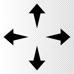 Arrow vector set. Arrow icon collection. Set of arrows vector for web design. Arrow flat style isolated on white background left right arrow