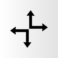 Arrow vector set. Arrow icon collection. Set of arrows vector for web design. Arrow flat style isolated on white background left right arrow