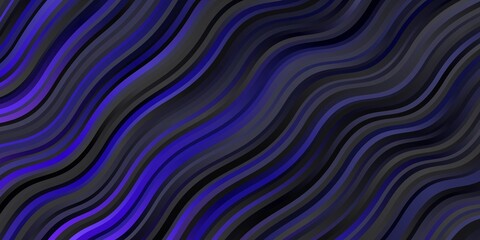 Dark Pink, Blue vector background with wry lines.