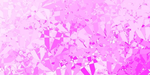 Light Purple vector background with polygonal forms.