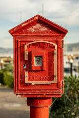 Old Fire Alarm Box Covered In Spider Webs