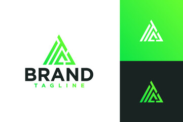 Letter TC triangle logo for real estate company