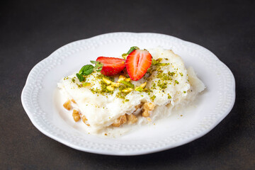 Turkish Traditional Ramadan Dessert Gullac