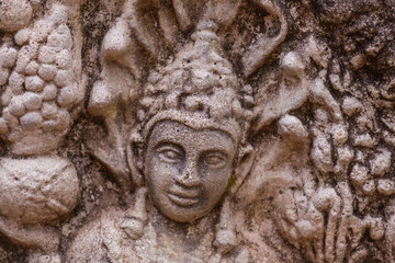 Fototapeta na wymiar Carving on Sri Lanka