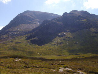 Himmel und Gipfel des Glen Coe, Schottland