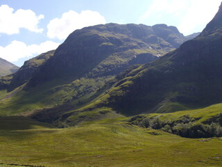 Himmel und Gipfel des Glen Coe, Schottland