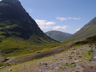 Himmel und Gipfel des Glen Coe, Schottland