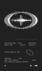 Poster template graphic design in Brutalism style. Vector cover