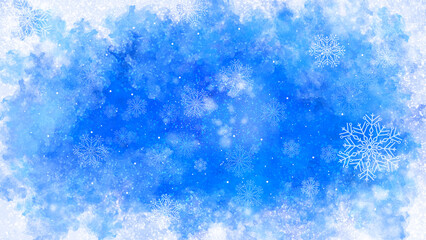 background with beautiful snowflakes for new year and christmas