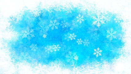 background with beautiful snowflakes for new year and christmas