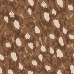 Naklejka premium Abstract modern leopard seamless pattern. Animals trendy background. Color decorative vector stock illustration for print, card, postcard, fabric, textile. Modern ornament of stylized skin