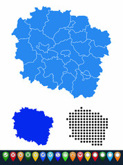 Set maps of Kuyavian-Pomeranian Voivodeship