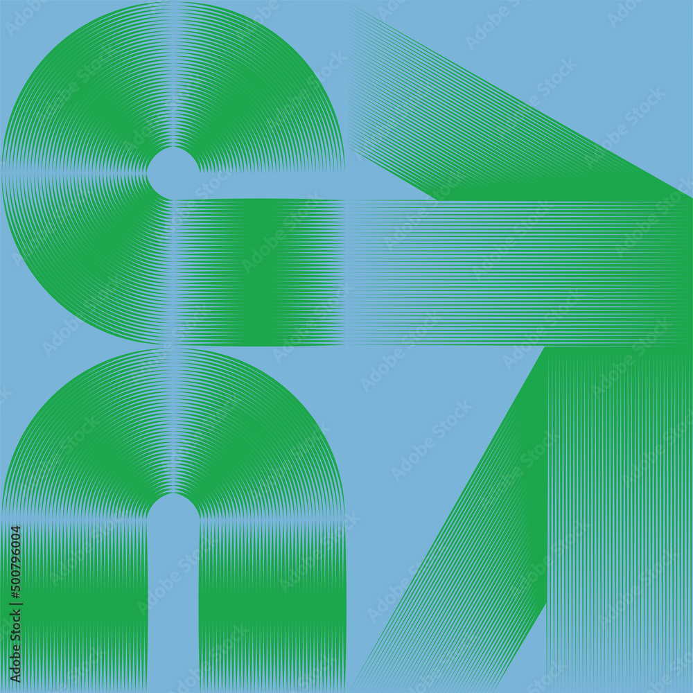 Poster abstract geometric vector pattern background with transition effect