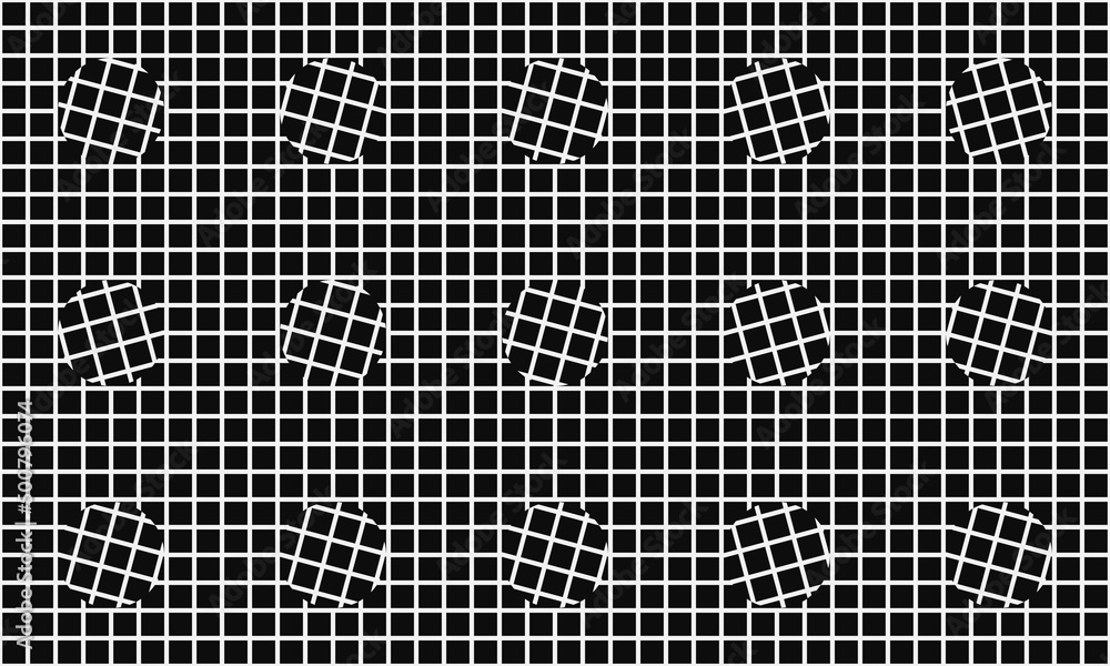 Poster abstract mosaic geometrical pattern design with simple shapes and figures