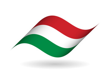 National tricolor ribbon of Italy