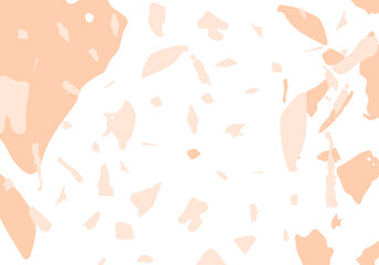 Terrazzo modern abstract template. Orange texture
